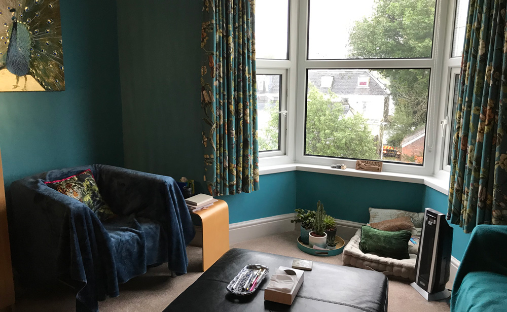 Psychotherapy Consulting room in Plymouth, Devon